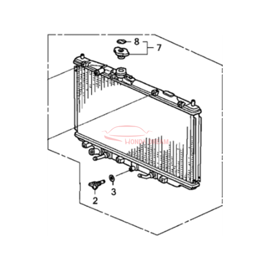 RADIATOR COMP (19010-RCJ-A51) - 2