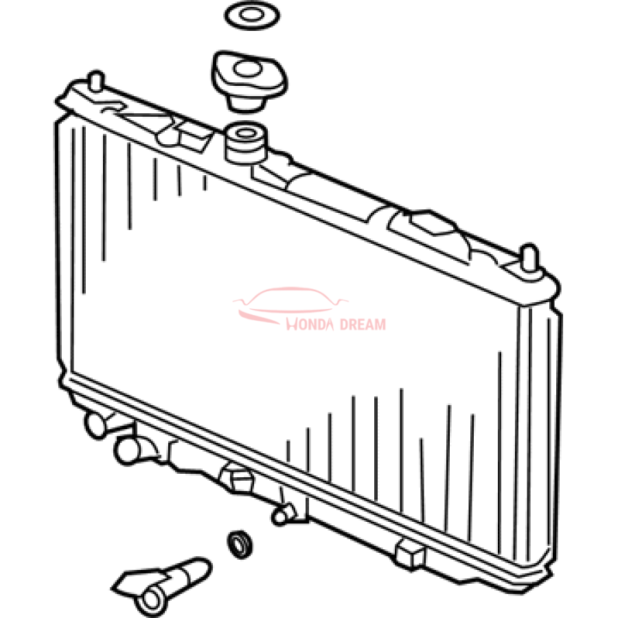 RADIATOR COMP (19010-RDA-A52) - 3