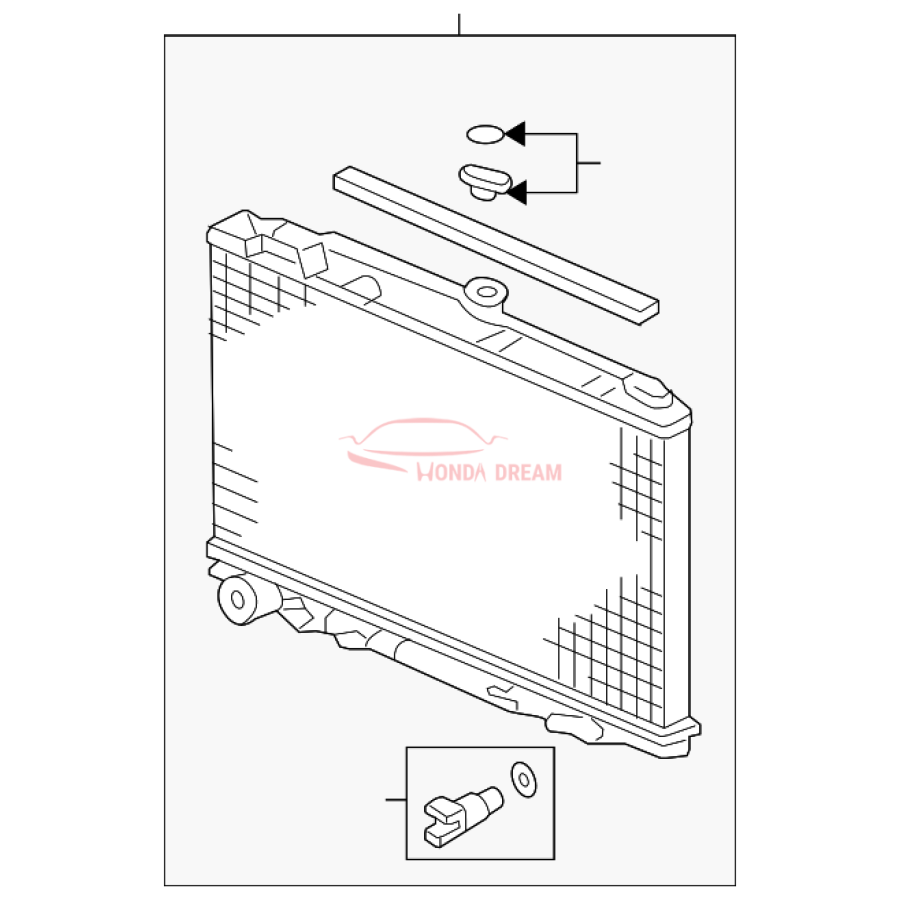 RADIATOR COMP (19010-RGL-A51) - 1