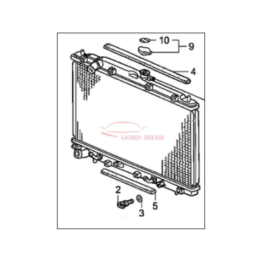 RADIATOR COMP (19010-RJE-A51) - 3