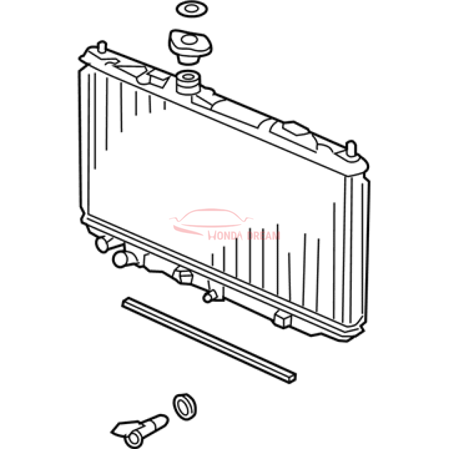 RADIATOR COMP (19010-RK2-A72) - 2