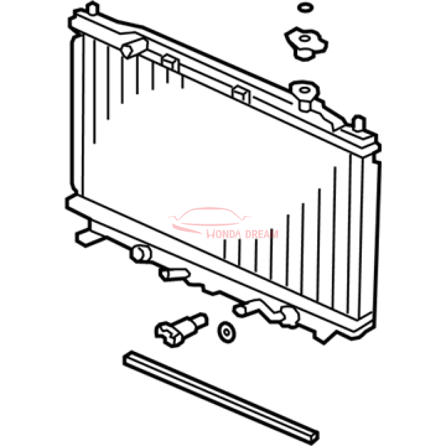 RADIATOR COMP (19010-RL5-A51) - 1