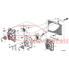 RADIATOR COMP (19010-RL6-R01) - 3