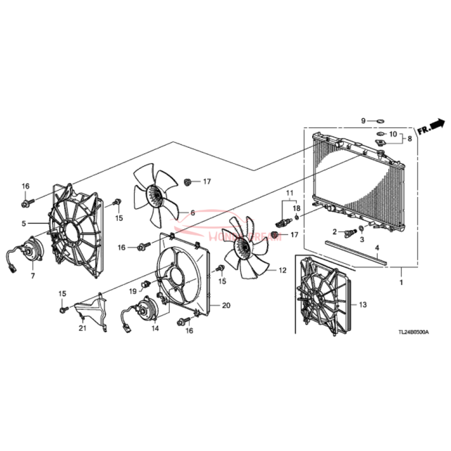 RADIATOR COMP (19010-RL6-R51) - 1