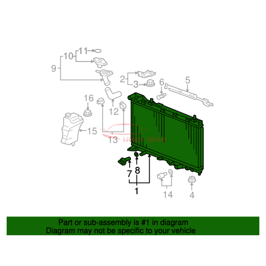 RADIATOR COMP (19010-RME-A51) - 2