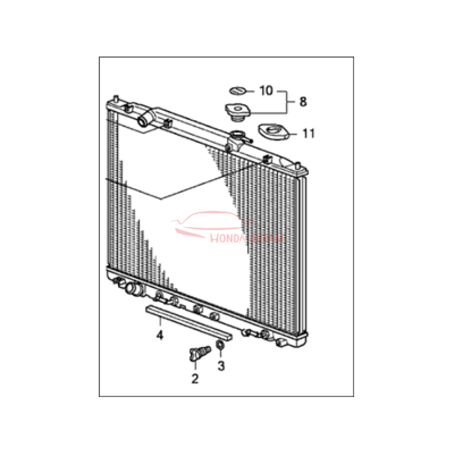 RADIATOR COMP (19010-RN0-A51) - 1