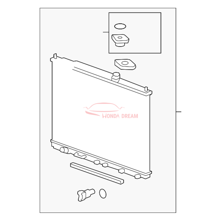 RADIATOR COMP (19010-RN0-A52) - 1