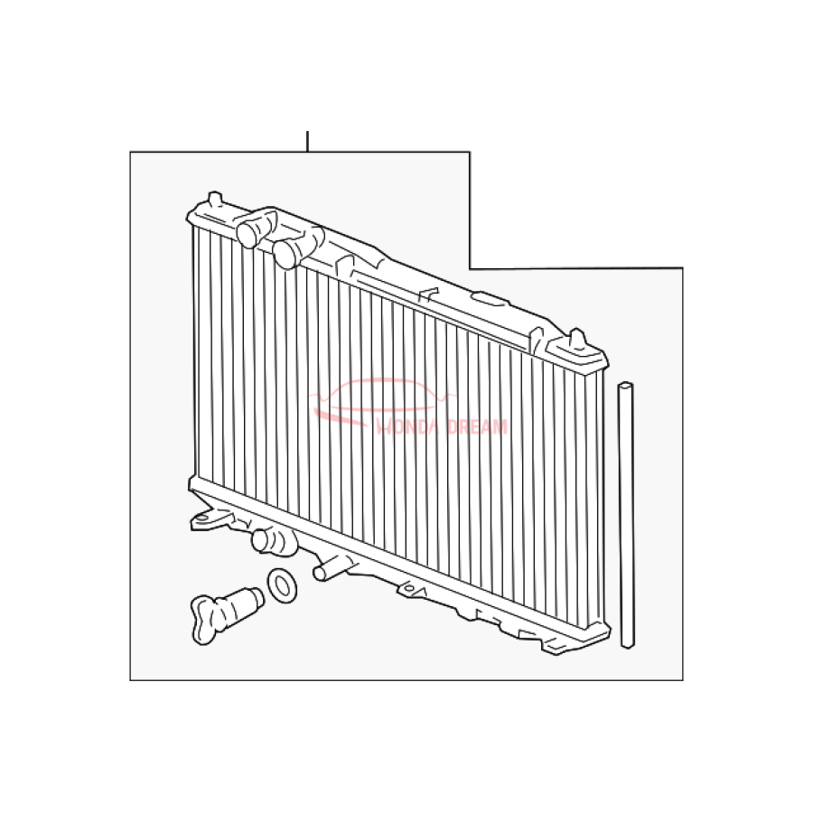 RADIATOR COMP (19010-RRH-901) - 1