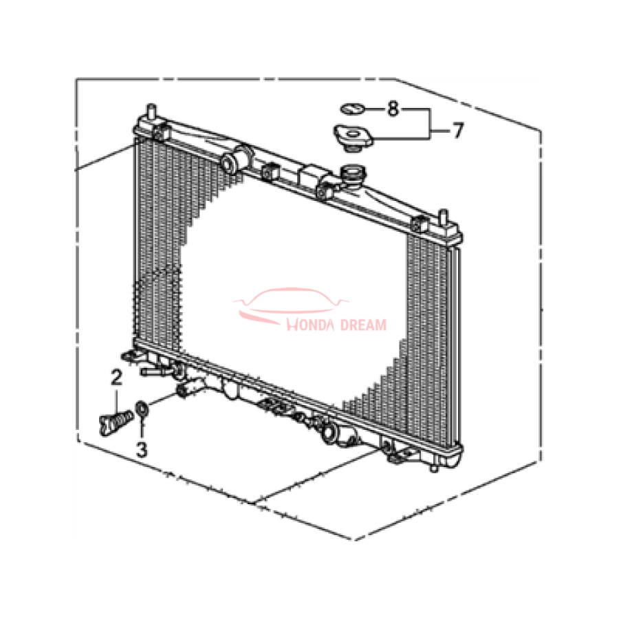 RADIATOR COMP (19010-RTW-004) - 2