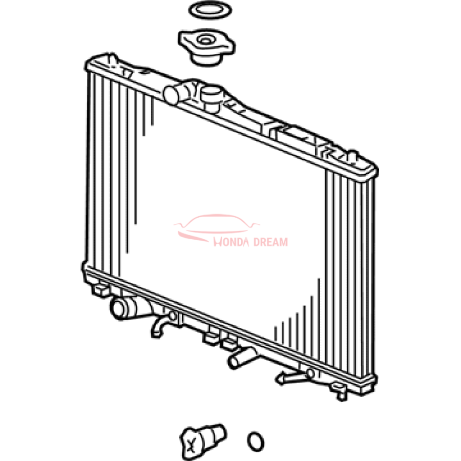 RADIATOR COMP (19010-RWC-A52) - 1