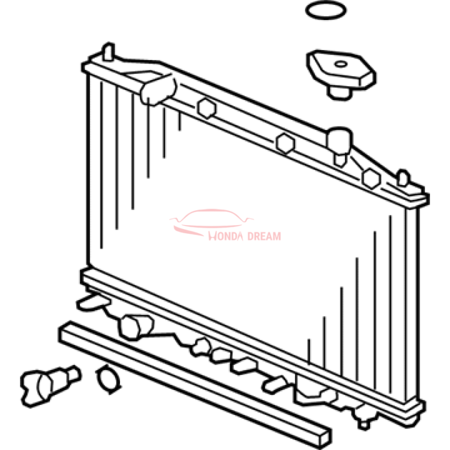 RADIATOR COMP (19010-RYE-A52) - 1