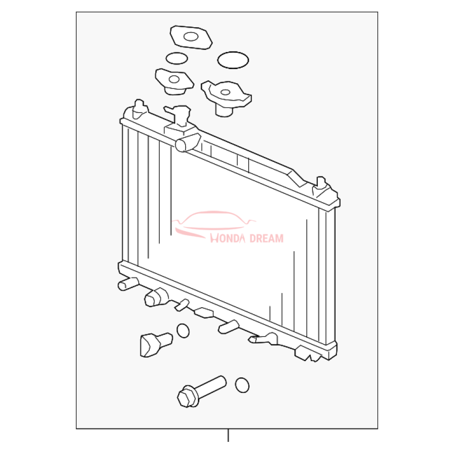 RADIATOR COMP (19010-RZA-A51) - 1