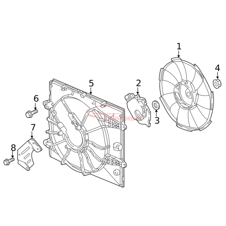 SHROUD COMP (19015-5BA-A01) - 3