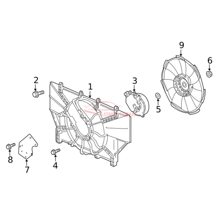 SHROUD COMP (19015-6C1-A01) - 3