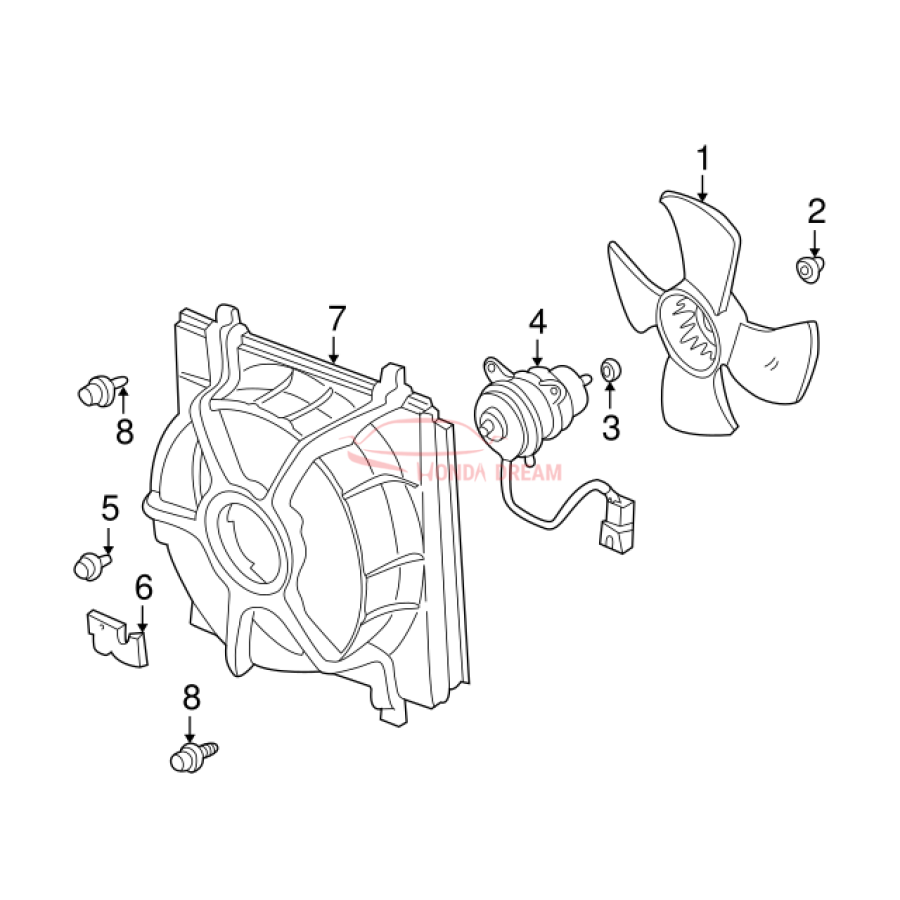 SHROUD COMP (19015-P3F-004) - 3