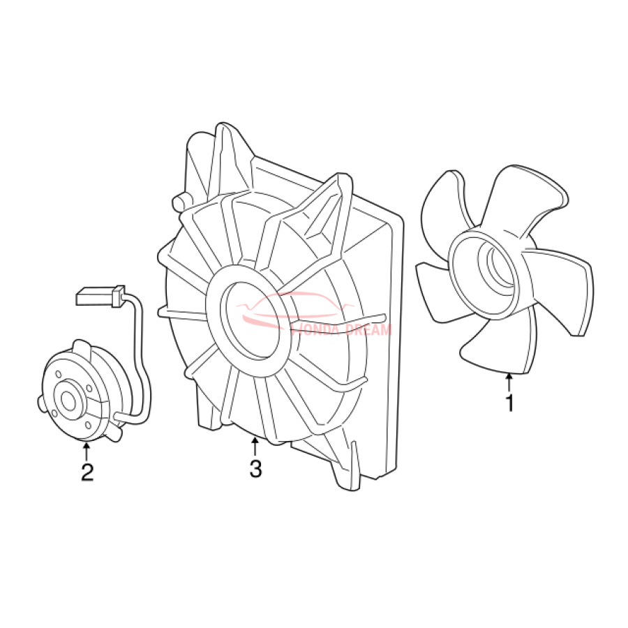 SHROUD COMP (19015-R5A-A01) - 3