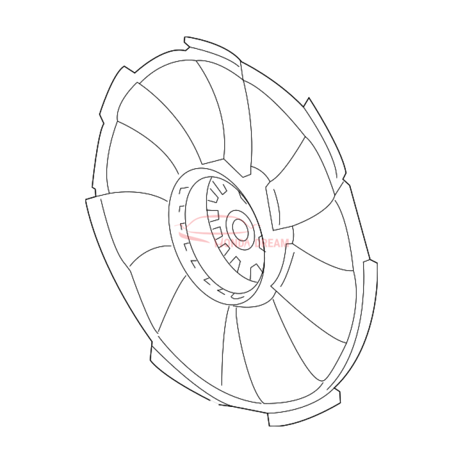 Крильчатка вентилятора охолодження (19020-5K0-A01) - 1