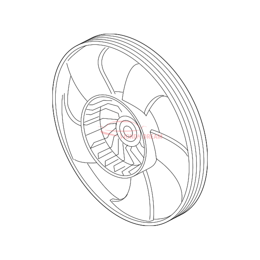 Крильчатка вентилятора охолодження (19020-5PA-A01) - 1