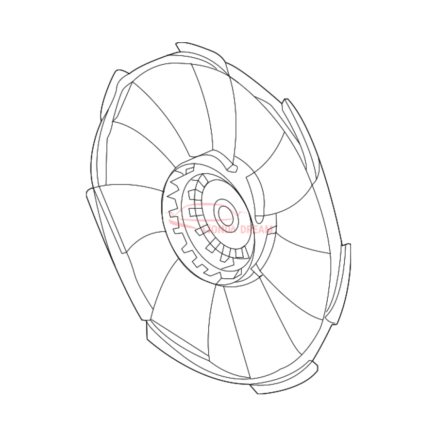 Крильчатка вентилятора охолодження (19020-5TZ-H01) - 1