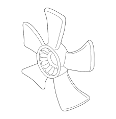 Крильчатка вентилятора охолодження (19020-P8C-A01)
