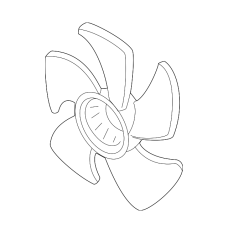 Крильчатка вентилятора охолодження (19020-PLC-003)