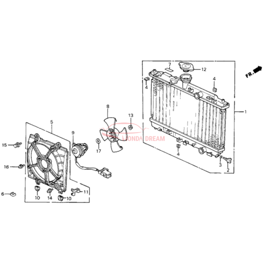 FAN COMP COOLING (19020-PM3-004) - 1