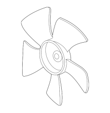 Крильчатка вентилятора охолодження (19020-RGL-A01)