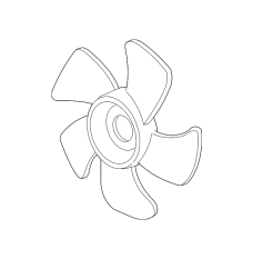 Крильчатка вентилятора охолодження (19020-RSH-E01)