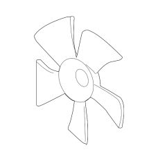 Крильчатка вентилятора охолодження (19020-RWK-J01)