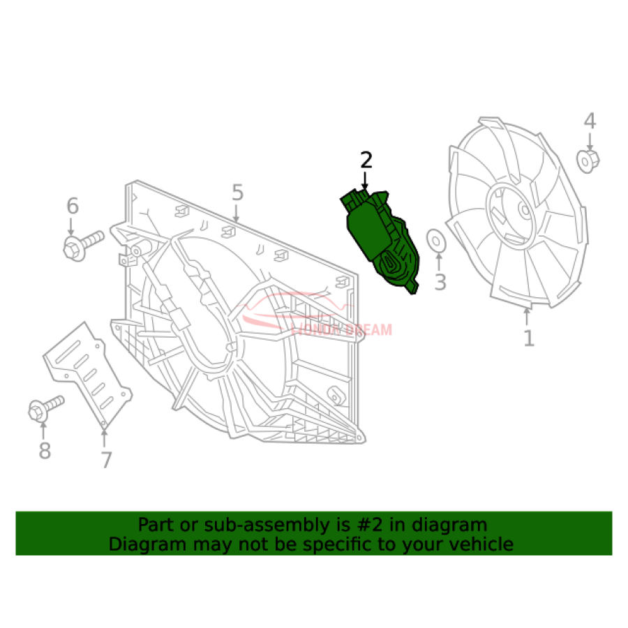 Двигун вентилятора охолодження двигуна (19030-5AA-A01) - 3