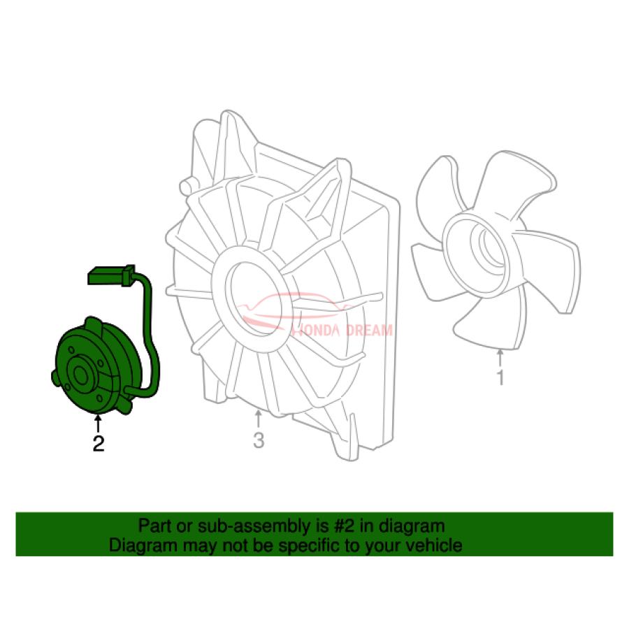 MOTOR,COOLING FAN (19030-5LA-A01) - 3