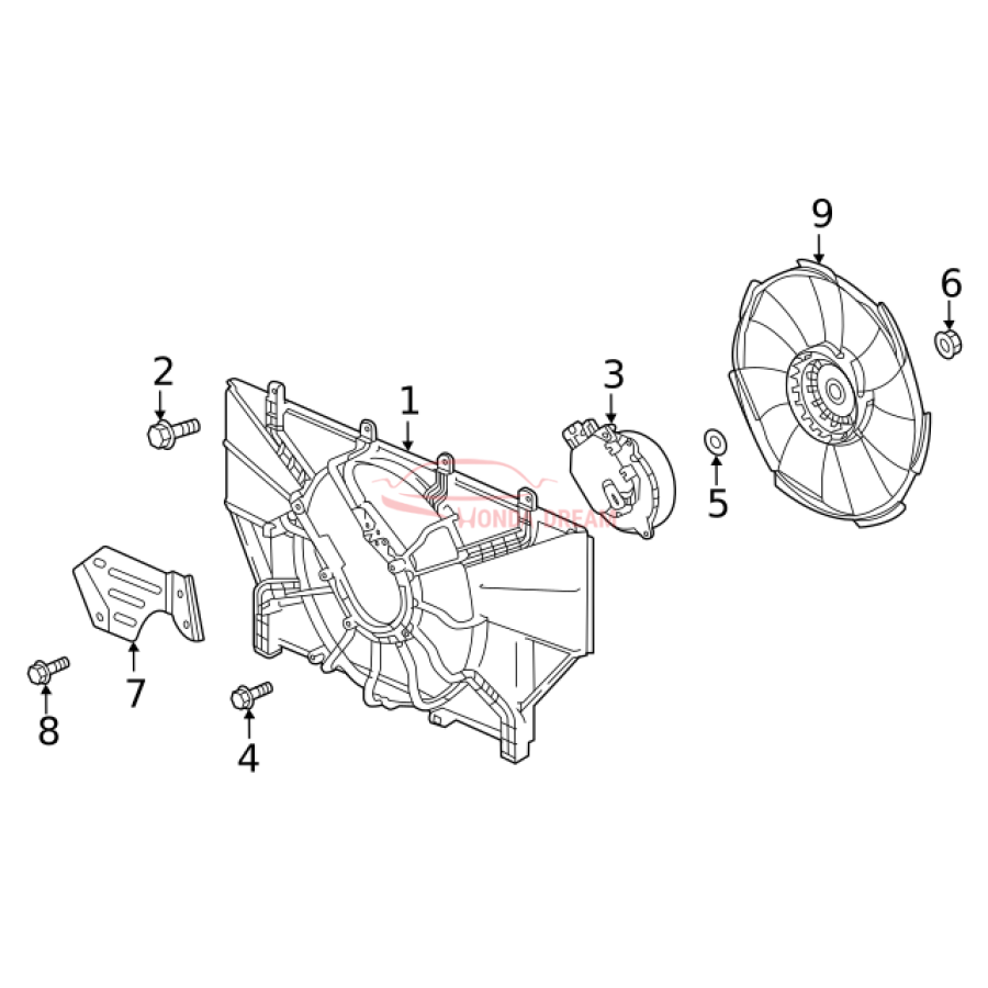 MOTOR,COOLING FAN (19030-5MN-004) - 2