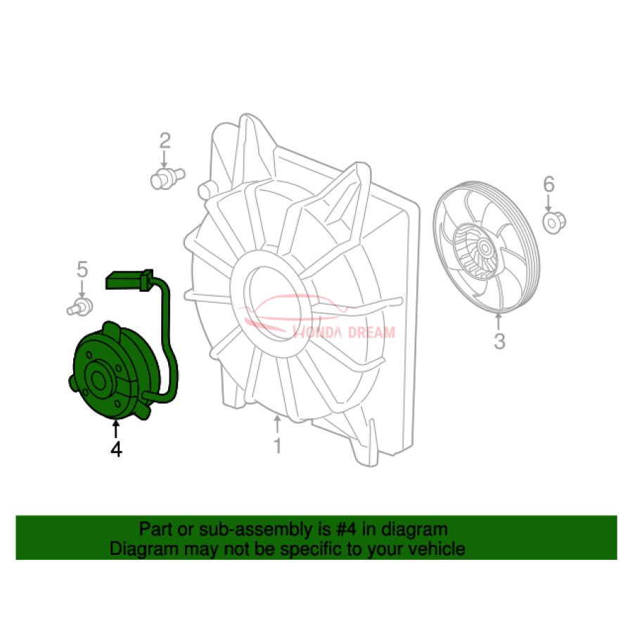 MOTOR,COOLING FAN (19030-5PA-A01) - 3