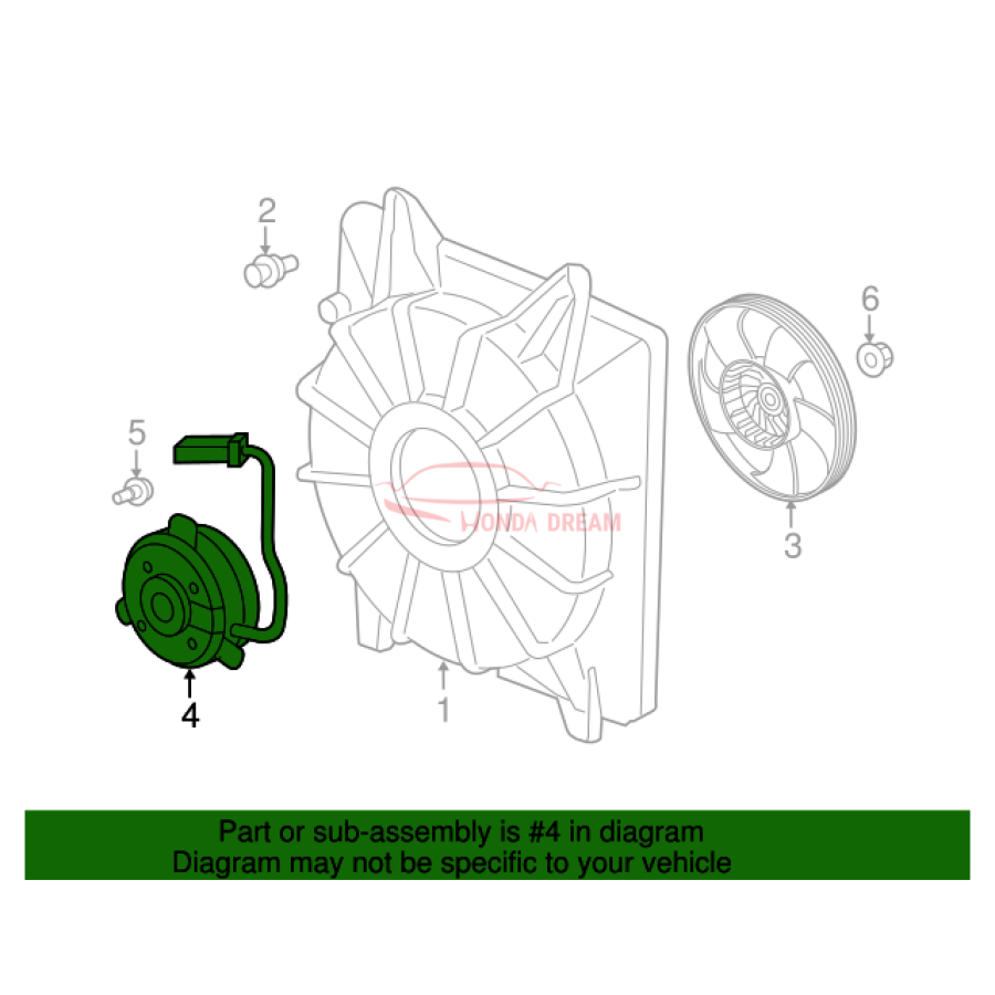 MOTOR,COOLING FAN (19030-5PH-A01) - 3