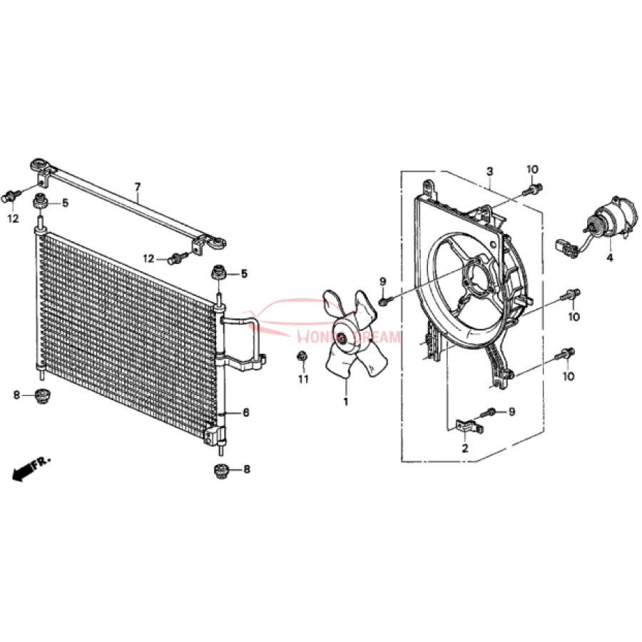 MOTOR,COOLING FAN (19030-P5G-003) - 2