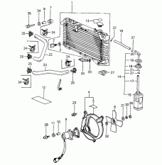Двигун вентилятора охолодження двигуна (19030-PA0-014)