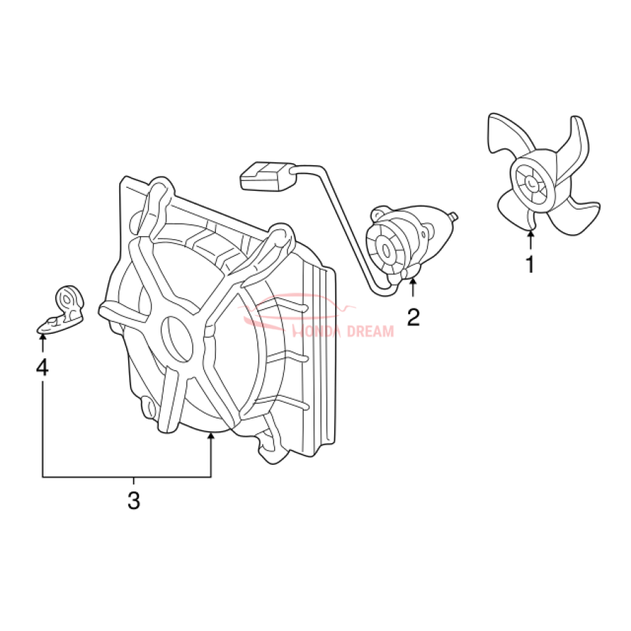 MOTOR COOLING, FAN (19030-PAA-A01) - 3