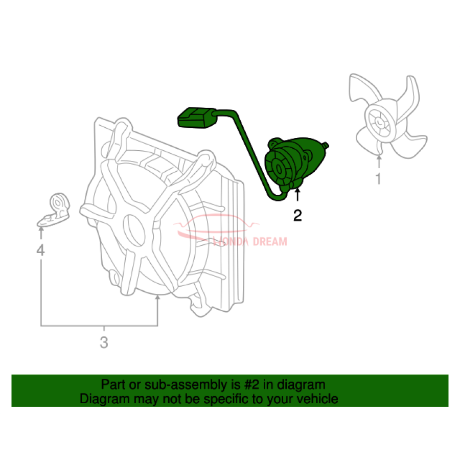 MOTOR,COOLING FAN (19030-PAA-A02) - 3