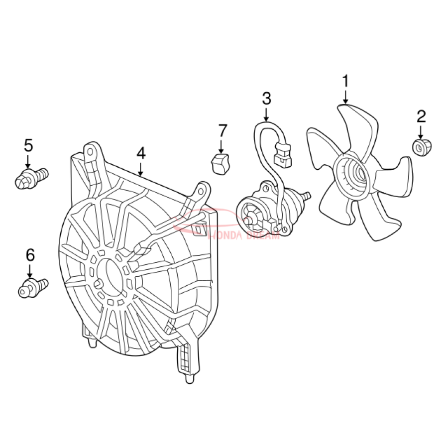 MOTOR,COOLING FAN (19030-PCX-003) - 2