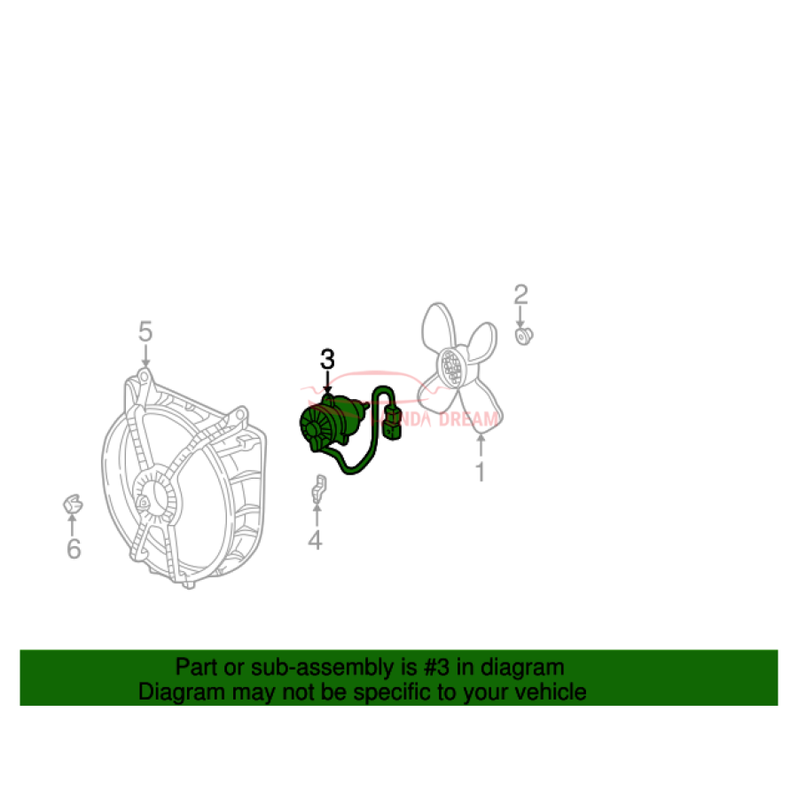 MOTOR,COOLING FAN (19030-PEJ-003) - 3