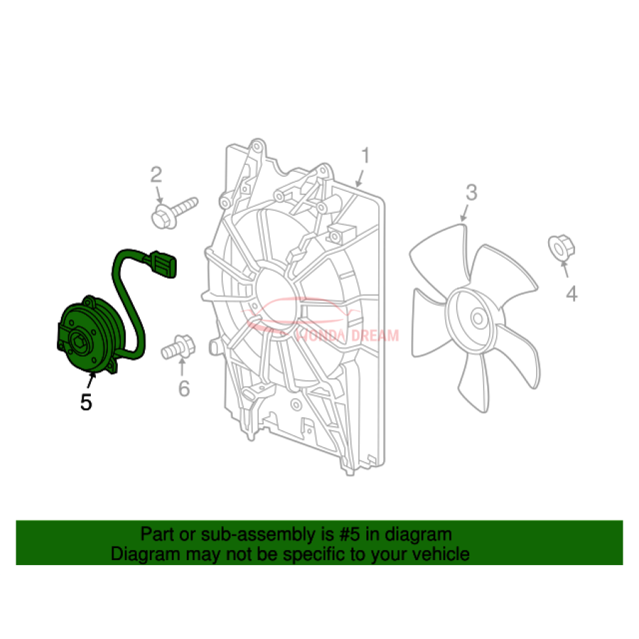 MOTOR,COOLING FAN (19030-RN0-A71) - 2