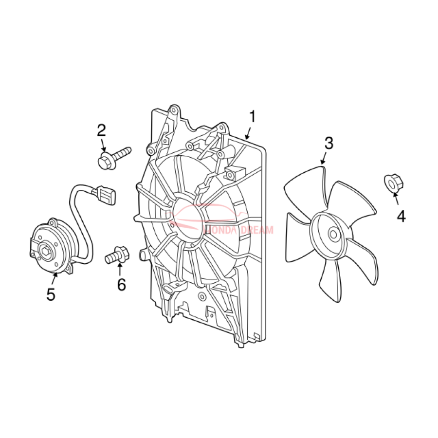 MOTOR,COOLING FAN (19030-RN0-A71) - 3