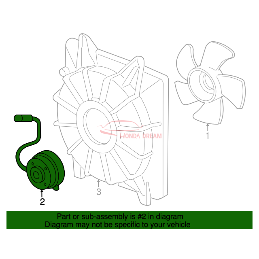 MOTOR,COOLING FAN (19030-RTA-004) - 2