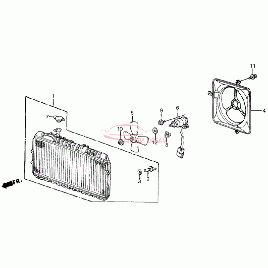 Пробка заливної горловини радіатора (19045-692-003) - 1