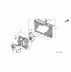 Пробка заливної горловини радіатора (19045-PT0-004)