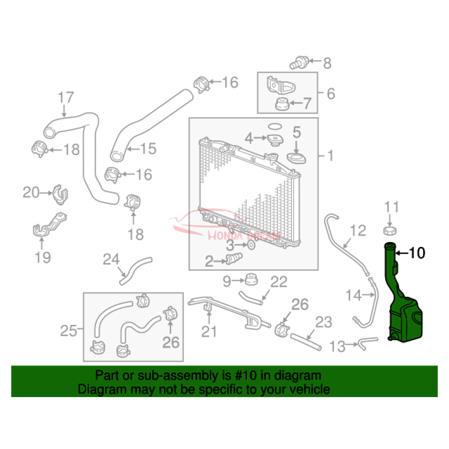 TANK,RESERVE (19101-RV0-A00) - 2