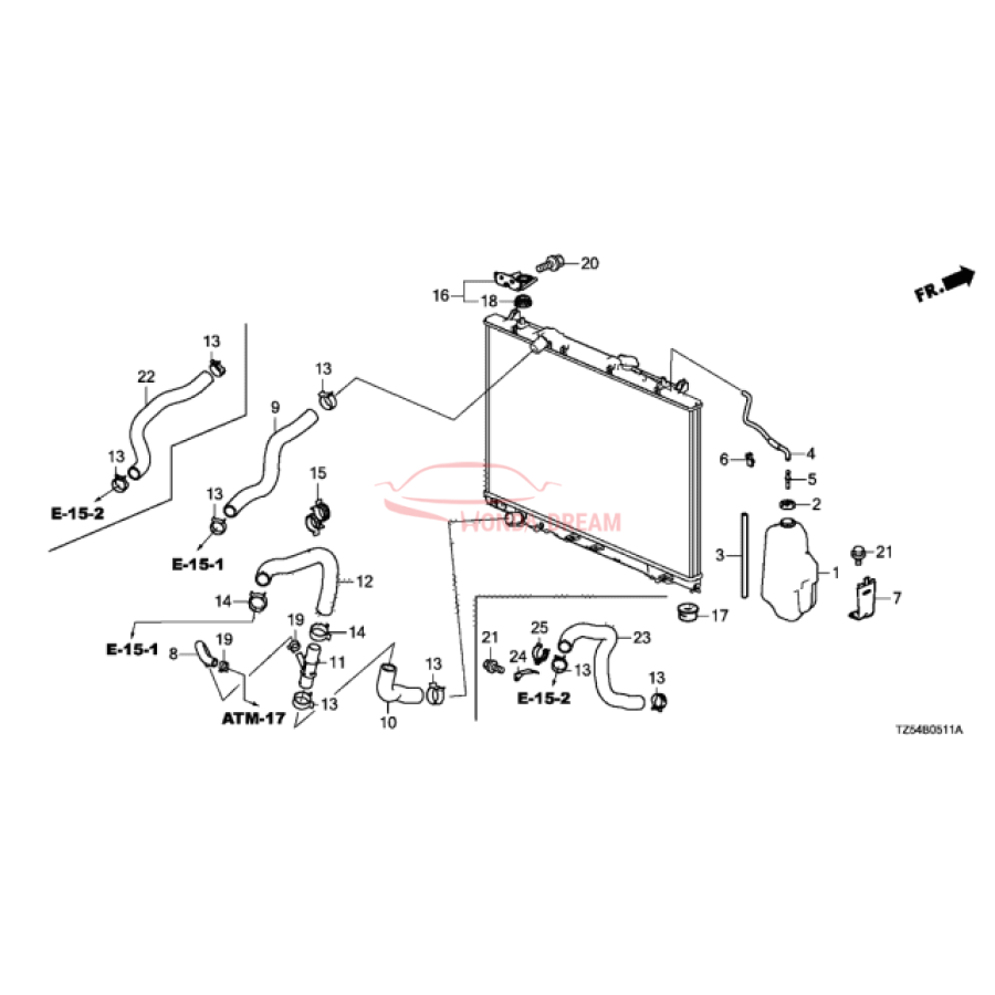 TUBE A,RESERVE TA (19103-5J6-A00) - 1