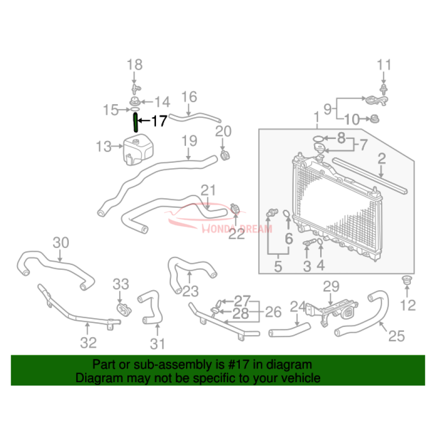 HOSE,RESERVE TANK (19103-PCX-000) - 2