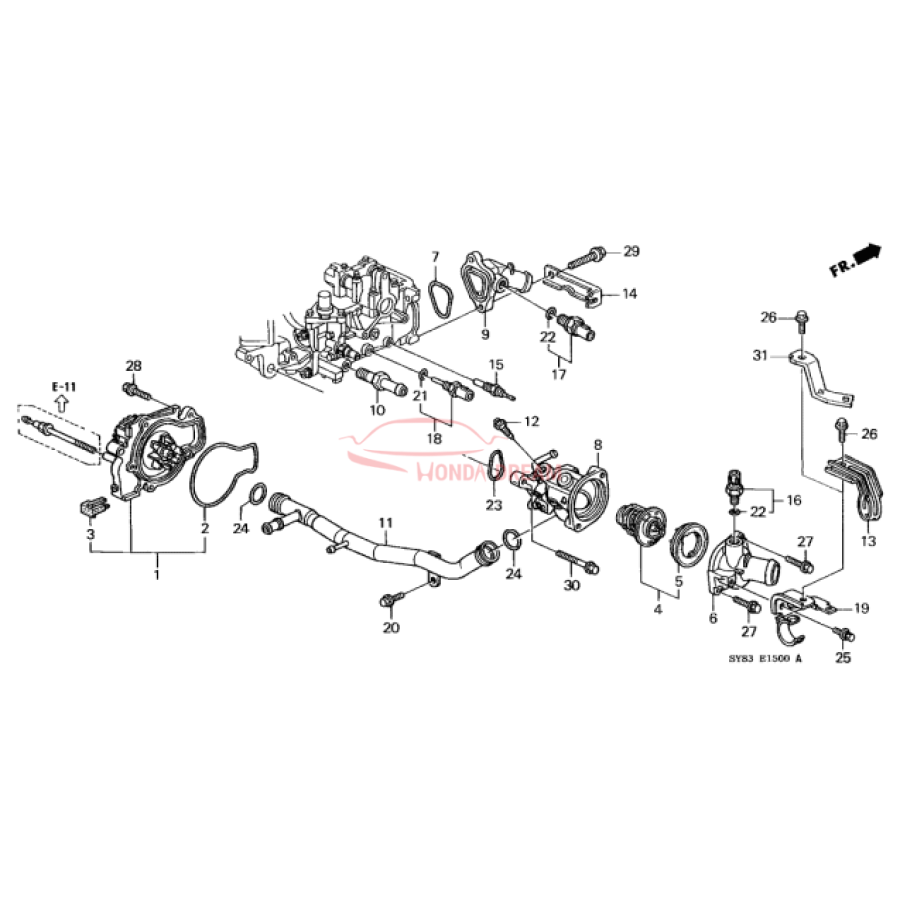 PUMP COMP, WATER (19200-P0A-003) - 2