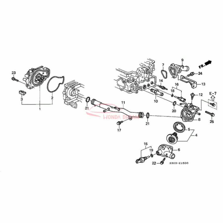 PUMP COMP, WATER (19200-P13-003) - 1